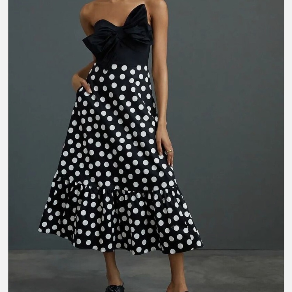 Black and White Polka Dot Dress